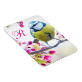 Bird & Bloom Monogram Magnet (Rechte Seite)