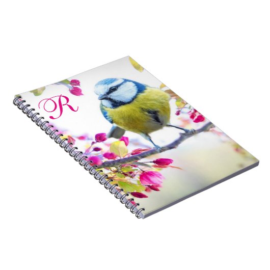 Bird & Bloom Monogram Notizblock (Rechte Seite)