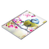 Bird & Bloom Monogram Notizblock (Linke Seite)