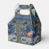 Bird Blue Chinesisch Stickerei Vintag Geschenkschachtel (Rückseite)