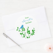 Bird Blue Green Baking and Canning Stickers (Umschlag)