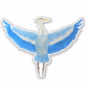 Bird Blue Heres Aufkleber (Vorderseite)