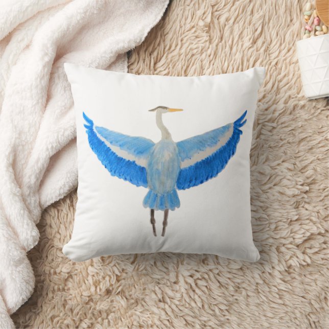 Bird Blue Heres Kissen (Decke)