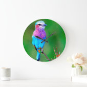 Bird blue_iphone große wanduhr (Zuhause)