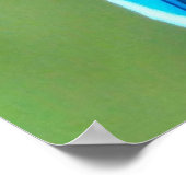 Bird Blue Poster (Ecke)