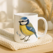 Bird Blue Tit Mug, Watercolour Garden Bird Art Kaffeetasse