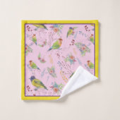 Bird Botanical Badhandtuch Set (Waschlappen)