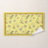 Bird Botanical Badhandtuch Set (Handtuch)