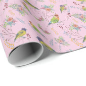Bird Botanical Geschenkpapier (Rolleneckpunkt)