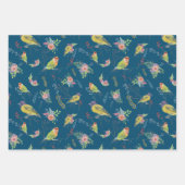 Bird Botanical Geschenkpapier Set (Vorderseite 3)