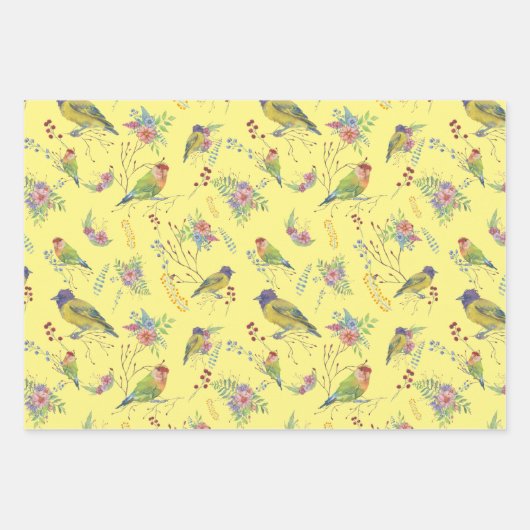 Bird Botanical  Geschenkpapier Set (Vorderseite 2)