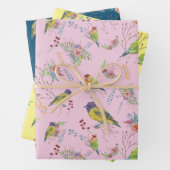Bird Botanical Geschenkpapier Set (Beispiel)