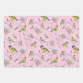 Bird Botanical Geschenkpapier Set (Vorderseite)