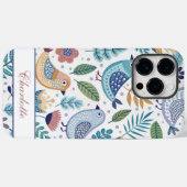 Bird Botanical Perzonalized Case-Mate iPhone Hülle (Rückseite (Horizontal))