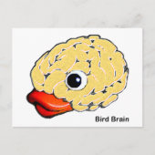 Bird Brain Postkarte (Vorderseite)