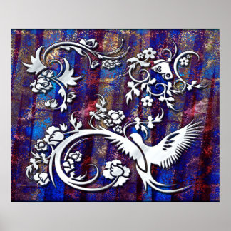 Bird & Butterfly 1 Poster