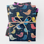 Bird, Butterfly & Dragonfly Muster Sweet Gift Set Geschenkpapier Set (Beispiel)