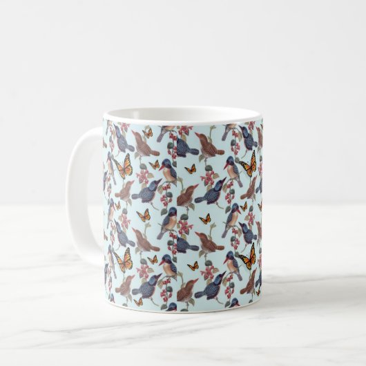 Bird Butterfly Tasse (Vorderseite Links)