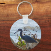 Bird by Bay Little Blue Heron Safety Harbor Schlüsselanhänger (Vorderseite)