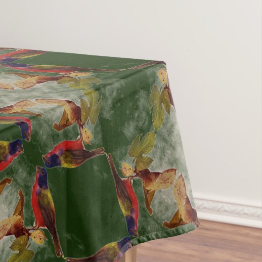 Bird by Kitchen Window Tischdecke (Beispiel)