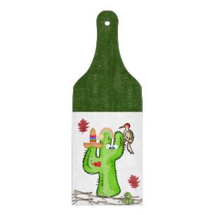 Bird Cactus Schneidebrett