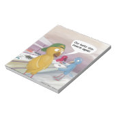 Bird Cafeteria Funny Notizblock (Rotiert)