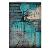 Bird Cage Collage Mixed Media Blank Inside (Vorne)