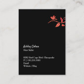 Bird Cage Love Birds Haare Salon Visitenkarte (Rückseite)
