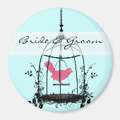 Bird Cage Wedding Stickers oder Anpassen Magnet (Vorne)
