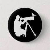 Bird Camera-Geschenk für einen Vogel-Fotografen Button (Vorderseite)