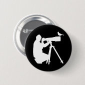 Bird Camera-Geschenk für einen Vogel-Fotografen Button (Vorne & Hinten)