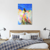 Bird Canvas Print Leinwanddruck (Insitu (Schlafzimmer))