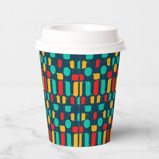 Bird Cartoon Pappbecher (Rechts)