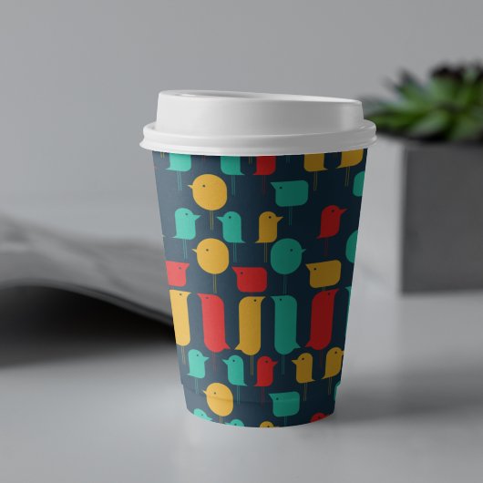 Bird Cartoon Pappbecher