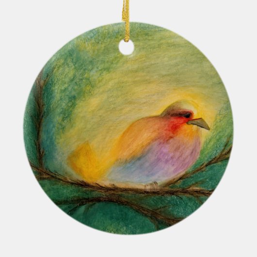 Bird Ceramic X-MAS Ornament (Hinten)