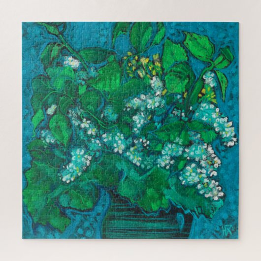 Bird Cherry Blume Blossom Blumenpastellfarbe Puzzle (Vertikal)