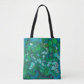 Bird Cherry Blume Blossom Blumenpastellfarbe Tasche (Vorderseite)