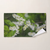 Bird Cherry Tree blüht Blume grün Badhandtuch Set (Handtuch)