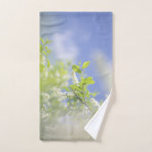 Bird Cherry Tree blüht Blume Sky Badhandtuch Set (Handtuch)