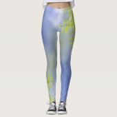 Bird Cherry Tree blüht Blume Sky Leggings (Vorderseite)