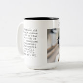 Bird, Chickadee, zweiseitig, Zweifarbige Tasse (Vorderseite Links)