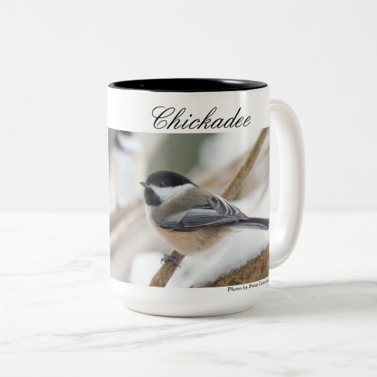 Bird, Chickadee, zweiseitig, Zweifarbige Tasse (VorderseiteRechts)