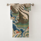 Bird Chinese Antique Decor Badhandtuch Set (Insitu)