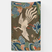 Bird Chinese Antique Decor Banner (Vertikal)