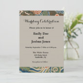 Bird Chinese Antique Decor Einladung (Stehend Vorderseite)