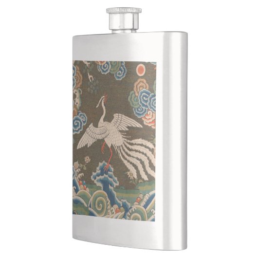 Bird Chinese Antique Decor Flachmann (Links)