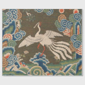 Bird Chinese Antique Decor Geschenkpapier (Flach)