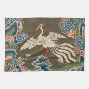 Bird Chinese Antique Decor Geschirrtuch