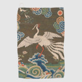 Bird Chinese Antique Decor Golfhandtuch (Vorderseite)
