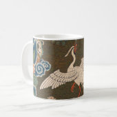 Bird Chinese Antique Decor Kaffeetasse (Vorderseite Links)